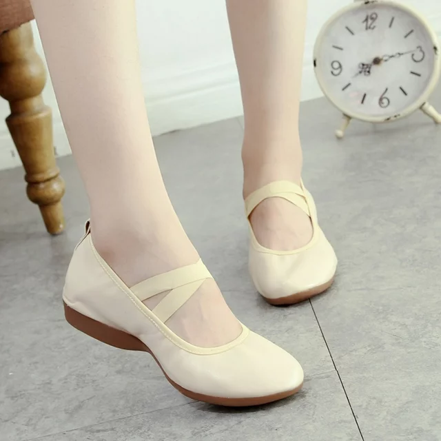Vedolay Flat Casual Shoes Women's Thick Sole Casual Loafers Comfort Round Toe Platform Slip On Walking Shoes,Pink 8.5