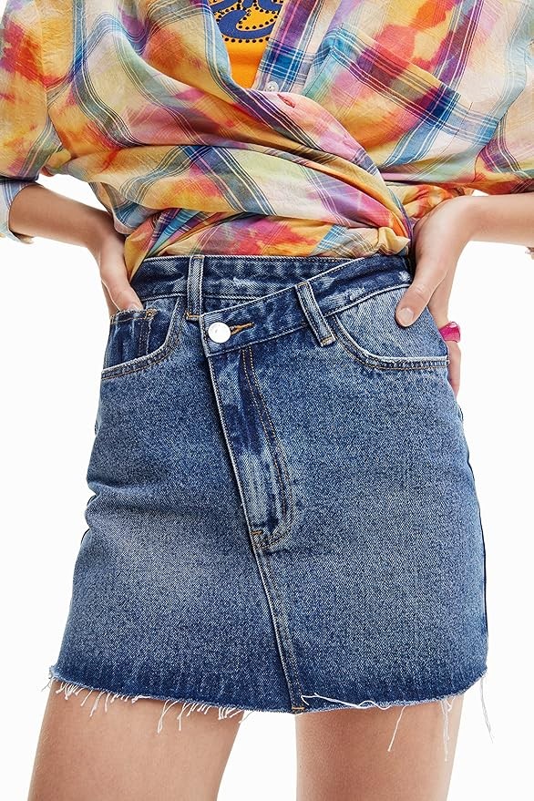 Desigual Women's Woman Denim Skirt Short