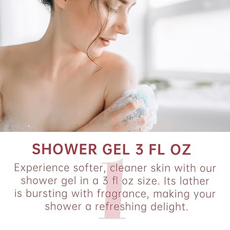 Bath and Body Gift Set for Women & Girls, Japanese Cherry Blossom Spa Set With Natural Extracts, 3PCS Set for - Shower Gel, Body Lotion, Body Mist, Personal Self Care Kit, Body Care Travel Set