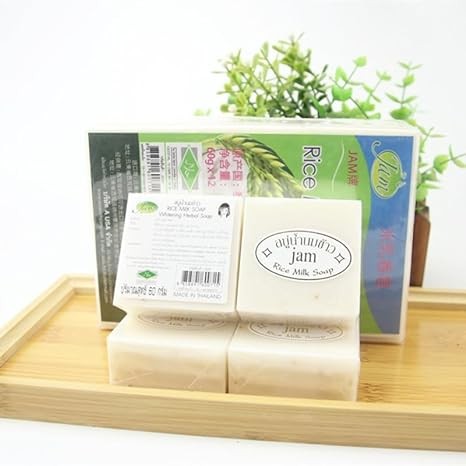 Maruomiki Thailand Rice Soap 6pcs Handmade Rice Soap 65g Bath Soap 12pcs Facial Soap Cold Soap Wedding Gift (6