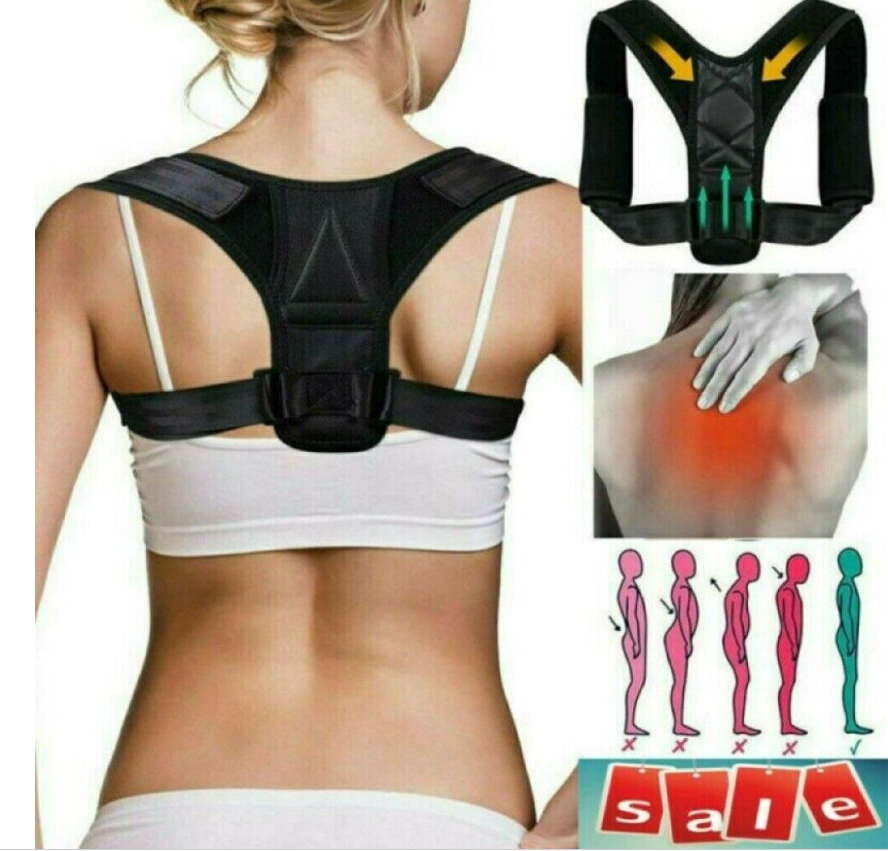 Adjustable Posture Corrector Back Shoulder Lumbar Belt Spine Support Men Women
