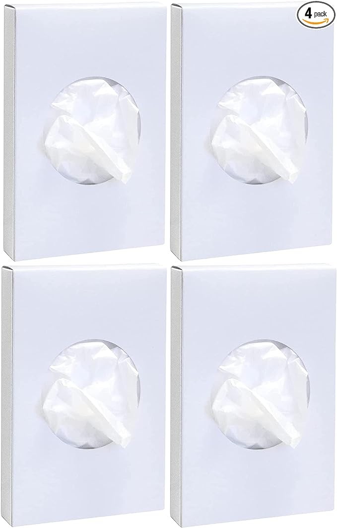 Universal Feminine Disposal Bags for Menstrual Care Products 4 Pack -30ct Refill Box- for Disposal of Tampons, Pads, Hygiene Products