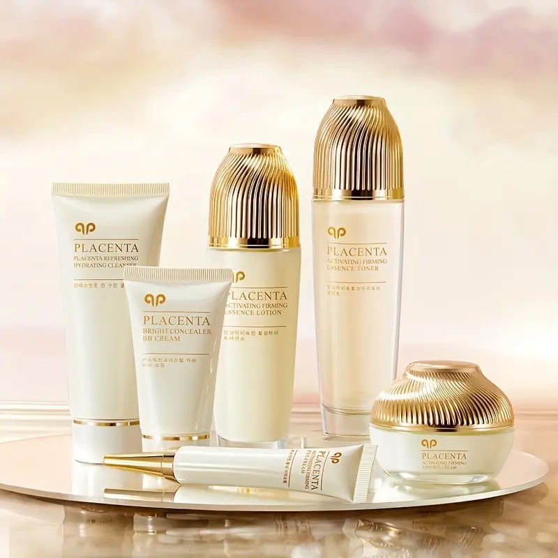 Sheep Placenta Active Plastic Firming Gift Box Moisturizing And Hydrating Skin Care Set, Firming And Revitalizing Skin Korean Skin Care Gifts